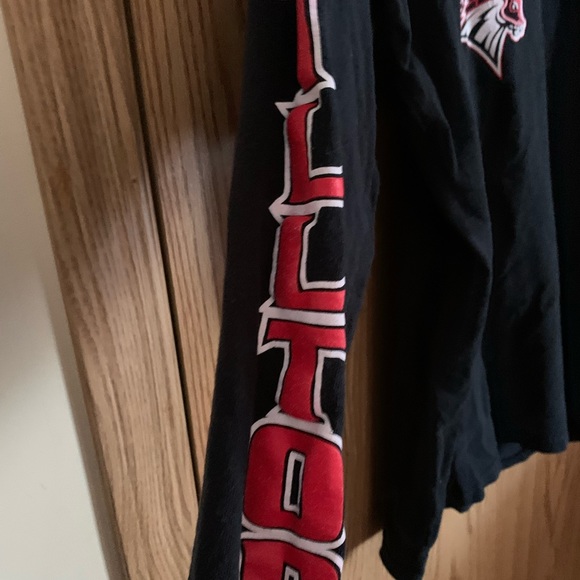 🍉 Gildan long sleeve Tee, S, active, black ‘Chargers’GUC - Picture 7 of 7